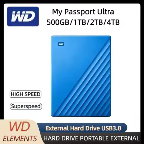 FOR Western Digital, My Passport Portable Ultra Hard Drive 500GB/1TB/2TB/4TB WD Metal Edition China 