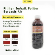 politur kayu jati dan mahoni warna coklat hitam merah botol 500 gr plitur kayu siap pakai