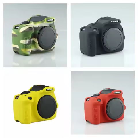 Silicone Armor Skin Case For 1500D DSLR Body Cover For Canon EOS 1300D 1500D 2000D Rebel T7 T6 Kiss 