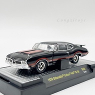 M2 1:64 Diecast Car Model Toy 1970 Oldsmobile Cutlass 442 W-30 For Collection And Gifts