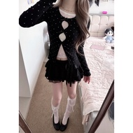 Y2K Pure Desire Polka Dot Fake Two-Piece Top🖤