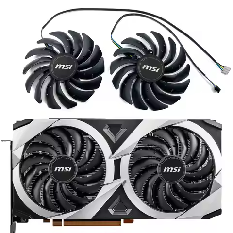 NEW 95MM PLD10010B12HH RX 6600 MECH 2X 8G GPU Fan,For MSI Mech Radeon RX 6600、6600 XT、6700 XT MECH 2