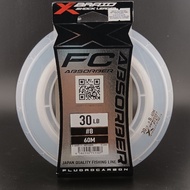 YGK Galis FC / X-BRAID FC Absorber 100% Fluorocarbon Made in Japan Fishing leader Line perambut fluo
