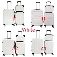 14" 20" 24" ABS quality travel luggage bag suitcases 3in1 or 2in1 24 inch+20 inch+14 inch plain beg 