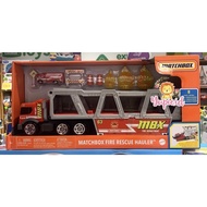Matchbox fire rescue hauler playset
