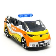 Majorette Volkswagen ID Buzz-Notarzt Germany Police White/Orange Wheel Type 5LTS Scale 1/55 (8 cm) N