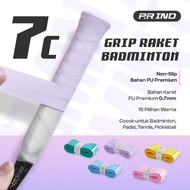 Padel 7C PR IND Anti-Slip Premium Badminton Tennis Racket Rubber Grip SINGLE (Purui/PR)