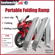 Aluminum Ramp Ladder Bike Motorcycle Car Tangga Motor Folding Ladder Heavy Duty Stage Ramp Transport
