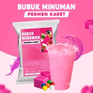 BUBUK MINUMAN RASA PERMEN KARET 1KG / SERBUK MINUMAN RASA PERMEN KARET / BUBUK MINUMAN BOBA RASA PER