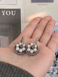 [隅光YU GUANG] 手工甜甜圈耳環（銀）