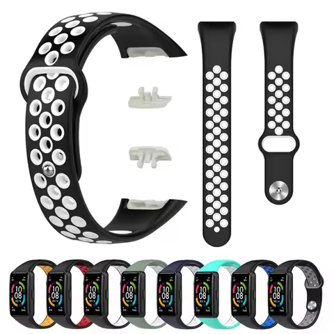 Strap For Huawei Band 6 Smart Wristands Replacement Bracelet for Honor Band 6 Strap Silicone Watch W