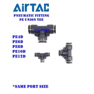 AirTac Pneumatic Fitting PE4D PE6D PE8D PE10D PE12D PE Union 4V210-08 4V310-10 Air Ftting