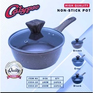 Calypso Milk Pan Marble Motif 18-20cm With Lid 3 Variants, Calypso Milk Pan Sauce Pan Marble Sauce P