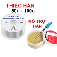 Solder Wire roll and Solder paste - Solder lead 1mm 50g 100g - Solder tin roll 63/37 LK247