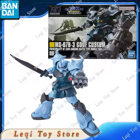 Bandai Original Genuine In Stock HG HGUC 117 GUNDAM MS-07B-3 GOUF CUSTOM Action Anime Figures Toys G