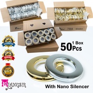 MYLANGSIR Curtain Eyelet Ring/Cincin Langsir Nano Silencer/Ring Grommet Top/Harga Borong(50pcsx1 Kot