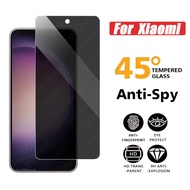 Privacy Tempered Glass for Xiaomi Mi 14 13 12 11 Lite 5G NE 13T 12T 11T 10T 9T Pro Poco X6 Pro 5G M6 Pro 4G X5 X6 X4 GT X3 NFC F6 F5 F4 F3 F2 Pro M5 M5s M4 M3 C65 C40 Pocophone F1 Anti Peeping Screen Protector Film