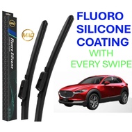 Mazda CX-30 (2019-Present) 2pcs (1set) MAD FLUORO Silicone Coating Wiper Windscreen Coating Trapo Qu