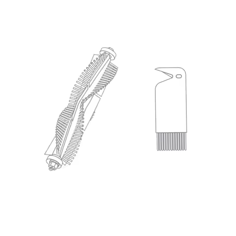 Detachable Main brush + Knife brush for Roborock S4 S5 S6 S5max S6max Maxv Pure E2 E3 E4 Vacuum Clea