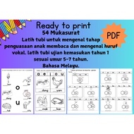 PDF | Latih tubi mengenal tahap penguasaan anak membaca dan mengenal huruf vokal | latih tubi ujian 