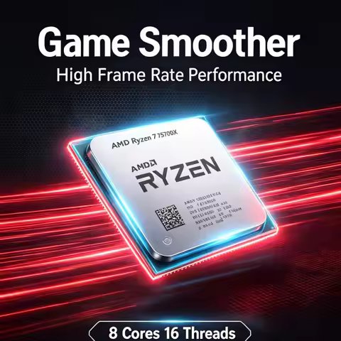 AMD Ryzen 7 5700X Processor For Home Gaming & Work PC 7NM 3.4GHz Up To 4.6GHz AM4 CPU Without Fan