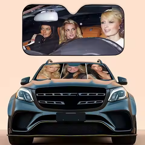 Paris Britney Lindsay-Hilton Car Sunshade Curtains Car Sunshade Covers Cover Universal Windscreen Fo