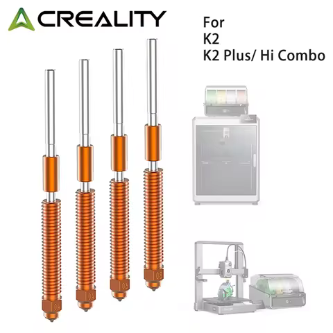 Creality "Unicorn" K2/K2Pro/K2 Plus Quick-Swap Nozzle Kit Hardened steel All-metal Design 0.2/0.4/0.
