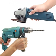 ♞┇Makita Grinder And Drill Set Makita Electric Impact Drill  Power Tools Set Barena Barina