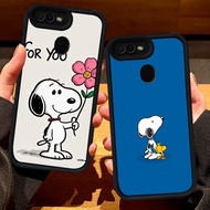 S127 Snoopy Casing for OPPO A1K A7 F7 A5S A11K F5 A5 A12 A12s A12E A3S F9 Pro black