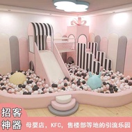 Large and Small Plastic Playground Internet Celebrity Slide Early Education Restaurant Amusement Par