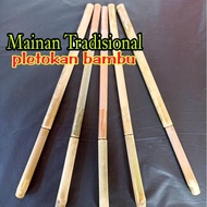 Pletokan bambu-Mainan tradisional-Pistol/Tembakan Bambu siap pakai