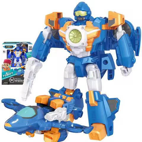 New Mini Tobot Transformation Car To Robot Toys Korea Cartoon Brothers Anime Tobot Deformation Car A