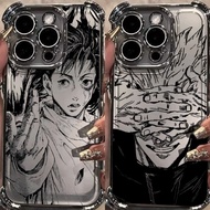 Sketch Jujutsu Kaisen Case For Iphone 13 12 11 16 17 Pro Max 7 8 Plus X XS Max XR 16e 16 Airbag Ultr