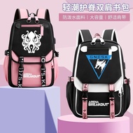 【In Stock】Arena Breakout Surrounding Backpacks White Wolf Platoon Black Gold International Boys And 