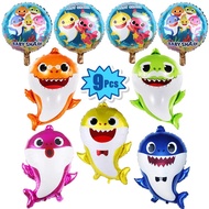 Shark Theme Party Supplies Disposable Tableware Baby Shower Cups Plates Flags Toppers Wrappers Balloons Kid Birthday Party Decor