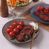 Beautiful ceramic plate porcelain round plate COUPE PLATE 20cm NATE