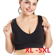 M-XXL XXXL 4XL 5XL 6XL Big Size Sports Bra Breathable Wire Free Sleep Daily Yoga Bra,Women Padded Sports Top