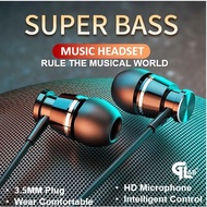 【PREMIUM】 Macaron earphone TWS U88/U19 U89 3D Earbuds Subwoofer Wired earphone In-Ear 3.5mm Wired Ea