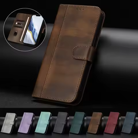 Retro Leather Phone Wallet Case For Nokia HMD Skyline Fuison Pulse Plus Pro X30 G22 G21 G20 G11 G10 