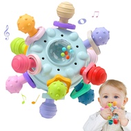 Baby Sensory Montessori Toy Infant Teething Teethers for Newborn Developmental Rattles Chew Toys for