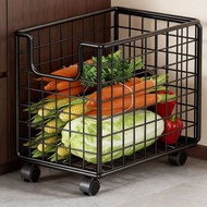 [48H ] Kitchen Shelf Household Vegetable Trolley Floor Layered Storage Rack Multifunctional Removabl