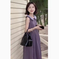 [Limited Time Promotion] Purple Commuter Slimmer Look Fresh Slimmer Look Skirt