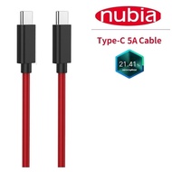 Đối với Nubia RedMagic 120W 5A Cáp dữ liệu chơi game USB Type-C đến Type-C Cáp PD Dây chuyền sạc nha