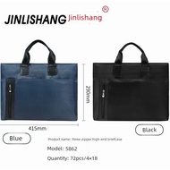 zip file bag expanding file folder Jinlishang 5862 beg ritsleting lapisan dua, beg perniagaan, beg p