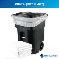 Garbage Bag | Plastik Sampah Besar/Rubbish Bag /Trash Bag | 30x40 / 35x40 | Opq White Plain | 100 pc