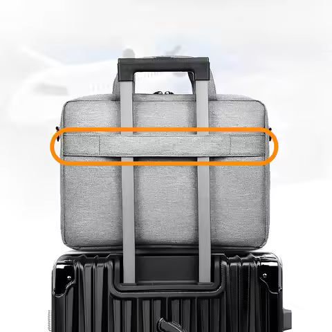 Laptop Carrying Case Shockproof Laptop Shoulder Bag Waterproof Computer Cover Bag 3 Compartments Lap