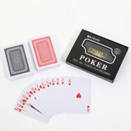 2pcs/Set 25mm Plastic Poker Cards, PVC Material, 5.7*8.7inch Plastic Box Packaged, Family Entertainm