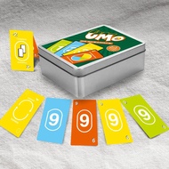 [Scale-246] Board Game UNO UNO UNO Card Iron Box Card Adult Leisure Board Game Multiplayer Card Game