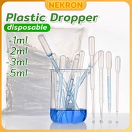 NEK 100Pcs 1ml/2ml/3ml/5ml Disposable Plastic Dropper Transfer Pipette Dropper