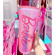 MINISO Barbie Shining Tumbler with Straw 775ml